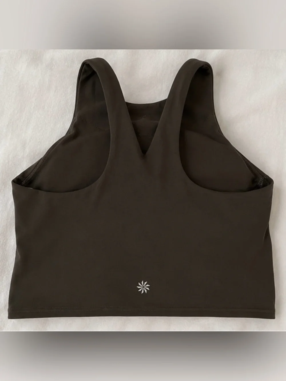 Athleta Conscious Crop D-DD Sports Bra Tank | Dark Gray | Size Small - Picture 2 of 6